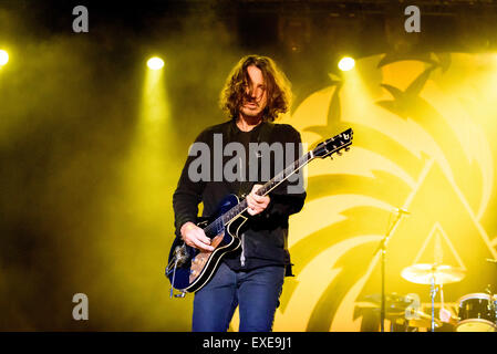 Kitchener, Ontario, Canada. 11 juillet, 2015. Groupe de rock américain Soundgarden effectuée à Big Music Fest à Kithener, de l'Ontario, les membres de la bande : CHRIS CORNELL, KIM THAYIL, BEN SHEPHERD, Matt Cameron © Igor Vidyashev/ZUMA/Alamy Fil Live News Banque D'Images