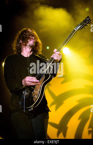 Kitchener, Ontario, Canada. 11 juillet, 2015. Groupe de rock américain Soundgarden effectuée à Big Music Fest à Kithener, de l'Ontario, les membres de la bande : CHRIS CORNELL, KIM THAYIL, BEN SHEPHERD, Matt Cameron © Igor Vidyashev/ZUMA/Alamy Fil Live News Banque D'Images