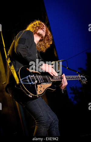 Kitchener, Ontario, Canada. 11 juillet, 2015. Groupe de rock américain Soundgarden effectuée à Big Music Fest à Kithener, de l'Ontario, les membres de la bande : CHRIS CORNELL, KIM THAYIL, BEN SHEPHERD, Matt Cameron © Igor Vidyashev/ZUMA/Alamy Fil Live News Banque D'Images