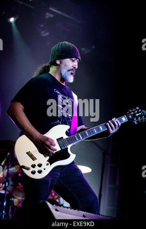 Kitchener, Ontario, Canada. 11 juillet, 2015. Groupe de rock américain Soundgarden effectuée à Big Music Fest à Kithener, de l'Ontario, les membres de la bande : CHRIS CORNELL, KIM THAYIL, BEN SHEPHERD, Matt Cameron © Igor Vidyashev/ZUMA/Alamy Fil Live News Banque D'Images