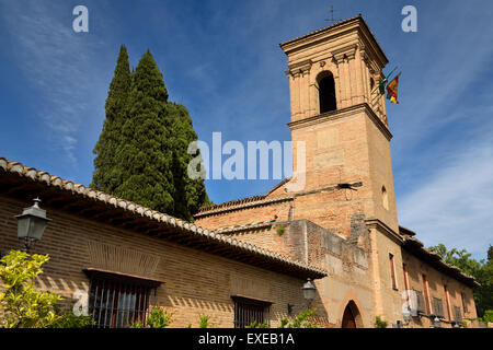 Ancien monastère de San Francisco à l'hôtel palais de l'Alhambra à Grenade Espagne Banque D'Images