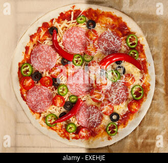 Délicieuses pizzas Banque D'Images