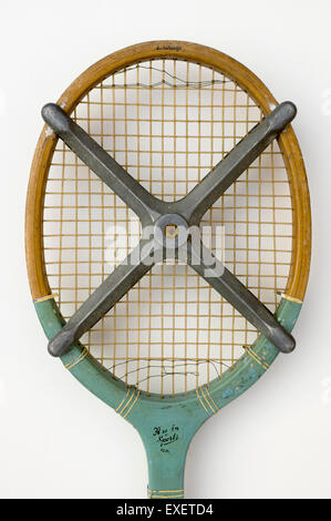 Raquette de Tennis vintage avec un séjour Banque D'Images