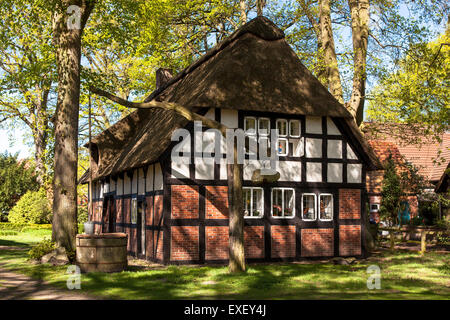 L'Europe, l'ALLEMAGNE, Basse-Saxe, Fischerhude, le musée Heimathaus Irmintraut. Europa, Deutschland, Niedersachsen, Fischerhude, Banque D'Images