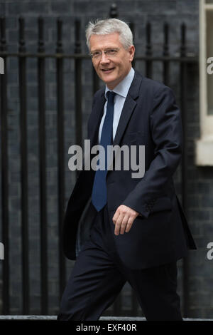 Les ministres arrivent à la première réunion du Cabinet après les élections au 10 Downing Street. Avec : Andrew Jones Où : London, Royaume-Uni Quand : 12 mai 2015 Banque D'Images