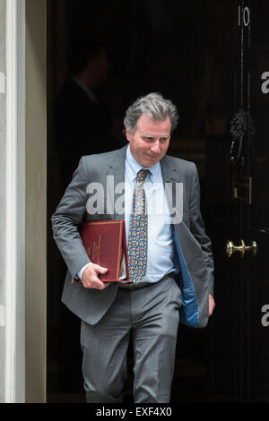 Les ministres arrivent à la première réunion du Cabinet après les élections au 10 Downing Street. Avec : Oliver Letwin Où : London, Royaume-Uni Quand : 12 mai 2015 Banque D'Images