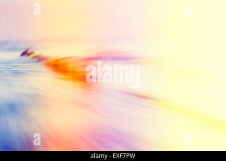 Motion blurred abstract background, poteaux de bois sur la plage. Banque D'Images