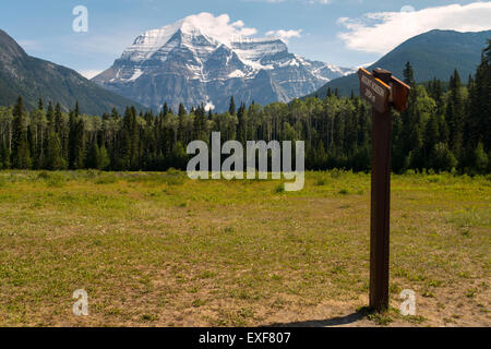 Plus haut sommet du mont Robson dans Canadian Rockies Banque D'Images