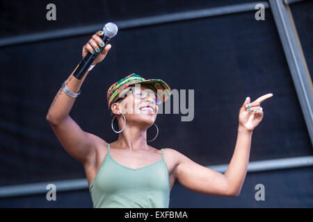 Praia, Cap Vert. 12 juillet 2015, la world music festiva Badja Sol', 'Ku Crédit : António Gomes/Alamy Live News Banque D'Images