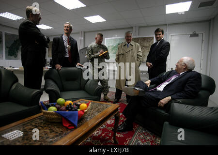 Du Vice-président Cheney, David Addington, et le personnel de la vice-présidence Banque D'Images