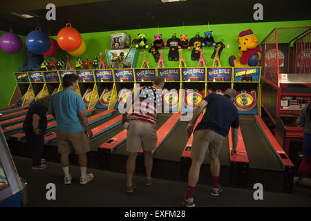 Jeux d'arcade à Coney Island, Brooklyn, New York. Banque D'Images