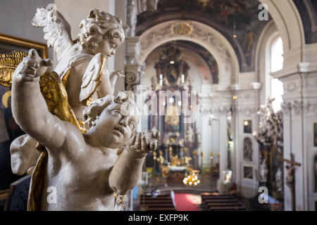 Intérieur de l'église Saint Clément, rue Karlova, Prague, République Tchèque, Europe Banque D'Images