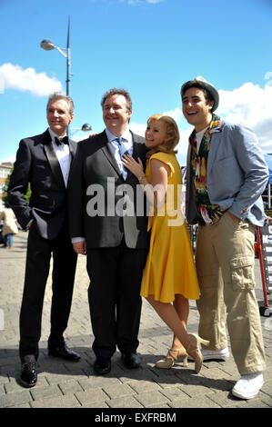 Filsde photocall à l'arène avec : Michael Praed, Mark Benton, Carley Stenson, Noel Sullivan Où : Birmingham, Royaume-Uni Quand : 12 mai 2015 Banque D'Images