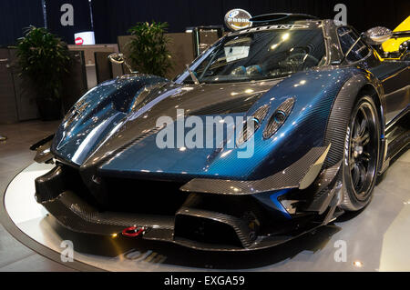 Pagani Zonda sur l'affichage sur le 84e Salon International de l'Automobile de Genève Banque D'Images