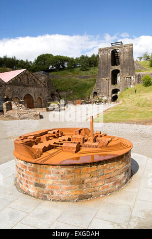 Ironworks museum l'archéologie industrielle, UNESCO World Heritage site, Blaenavon, Monmouthshire, South Wales, UK Banque D'Images