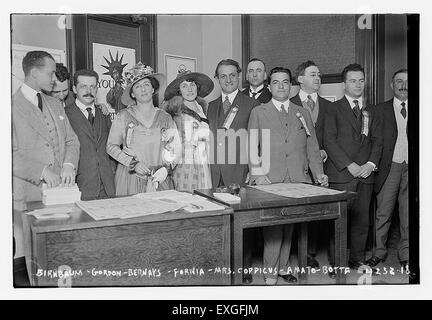 Birnbaum, Gordon, Bernays, Fornia, Mme Coppicus, Amato, Botta Banque D'Images