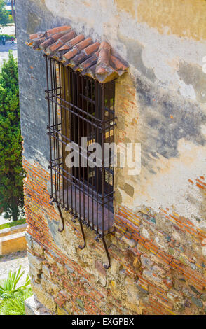 L'Alcazaba de Malaga siècle X dans la période arabe à Malaga, Espagne Banque D'Images