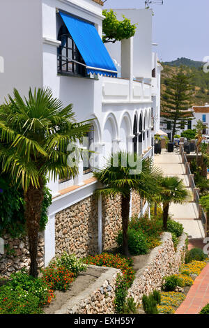 Centre historique de la vieille ville de Nerja, près de Nerja, Costa del Sol, Andalousie, Espagne du Sud Banque D'Images