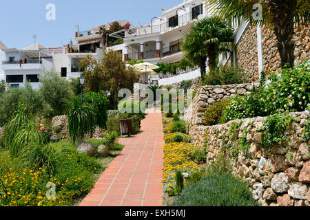 Centre historique de la vieille ville de Nerja, près de Nerja, Costa del Sol, Andalousie, Espagne du Sud Banque D'Images