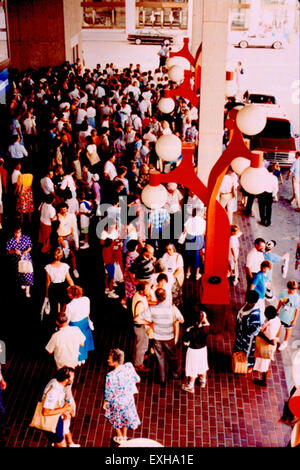 Les salles du Centre des congrès de Winnipeg, au Manitoba, au Canada, ont accueilli la Conférence mennonite mondiale, réunissant des mennonites du monde entier pour des discussions et des bourses. Banque D'Images