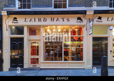 Cap et hat Shop à Covent Garden, Londres Banque D'Images