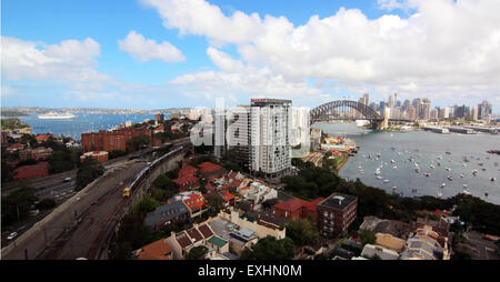 Le Pont du Port de Sydney Australie Lavender Bay Banque D'Images