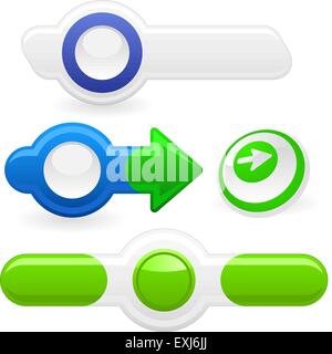 Ensemble d'éléments de conception web Illustration de Vecteur