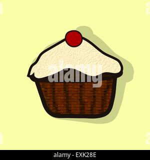 Vintage poster des gâteaux. Vector illustration. Illustration de Vecteur