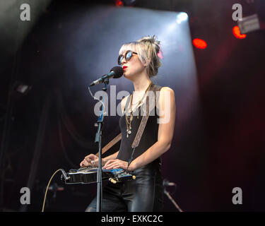 Larkin Poe Cornbury Festival UK 12 juillet 2015 Banque D'Images