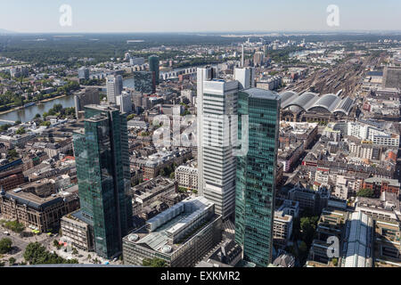 Portrait du centre-ville de Francfort, Hesse, Allemagne Banque D'Images