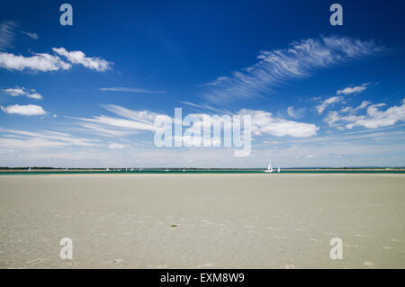 À côté de la mer - East West Wittering, tête Banque D'Images