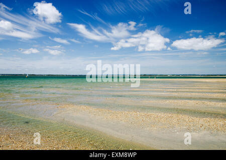 À côté de la mer - East West Wittering, tête Banque D'Images