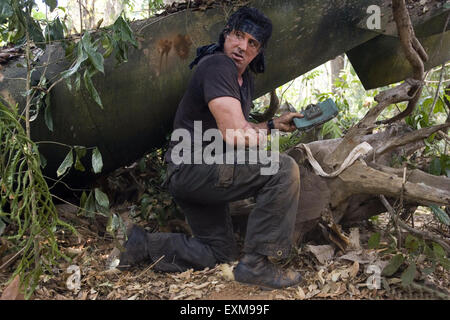 Rambo (également connu sous le nom de Rambo IV, John Rambo ou Rambo : La Lutte Continue) est un film d'action 2008 American-German réalisé, co-écrit par et avec Sylvester Stallone reprenant son célèbre rôle de guerre froide/vétéran du Vietnam John Rambo. Cette photo est pour un usage éditorial uniquement et est l'auteur de la société film et/ou le photographe attribué par le film ou la société de production et ne peut être reproduite que par des publications dans le cadre de la promotion du film ci-dessus. Un crédit obligatoire pour l'entreprise de film est nécessaire. Le photographe devrait également être portés lorsqu'il est connu. Banque D'Images