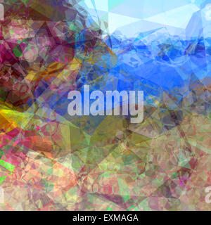 Abstract colorful background design en style polygonale Banque D'Images