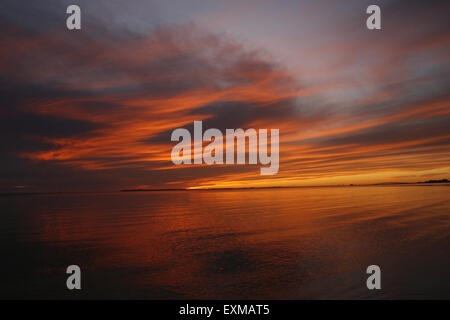 Coucher du soleil vif florida usa Banque D'Images