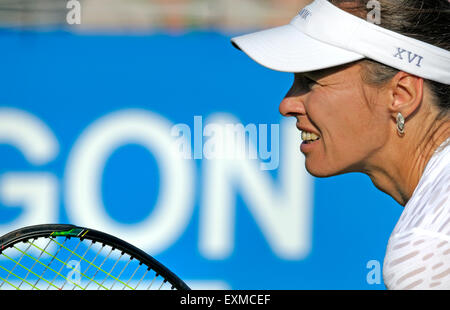 Martina Hingis (Suisse) La lecture du l'Aegon International, à Eastbourne, 2015. (Photographe accrédité) Banque D'Images