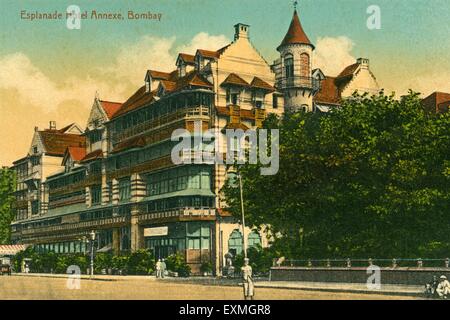 Ancienne image vintage 1900 ; Esplanade Hotel annexe ; Bombay Now Mumbai ; Maharashtra ; Inde , asie Banque D'Images