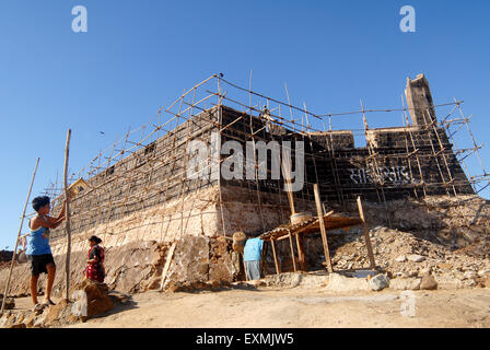 Restauration du fort de Worli, Worli, Bombay, Mumbai, Maharashtra, Inde, Asie Banque D'Images