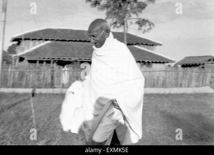 Mahatma Gandhi Ashram Sevagram marche à 1941 ; PAS DE MR Banque D'Images