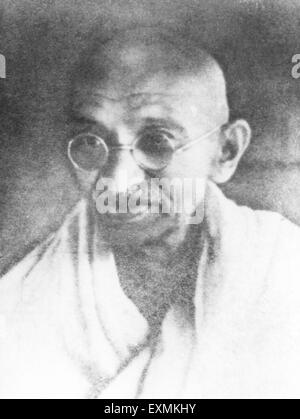 Mahatma Gandhi portrait, 1940, Inde, Asie, ancienne image du millésime 1900 Banque D'Images