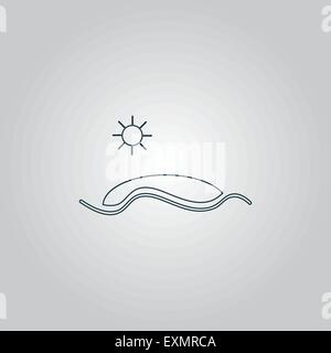 L'île. Vector illustration Illustration de Vecteur