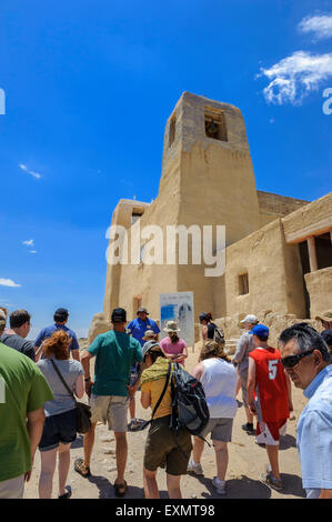 Église de la mission de San Esteban del Rey. Sky City. Le Nouveau Mexique. USA Banque D'Images