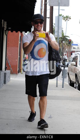 Ryan Phillippe de quitter la salle de sport comprend : Ryan Phillippe Où : Los Angeles, California, United Kingdom Quand : 14 mai 2015 Banque D'Images