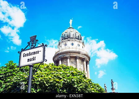 Berlin, Gendarmenmarkt, Französischer Dom ; Cathédrale française Banque D'Images