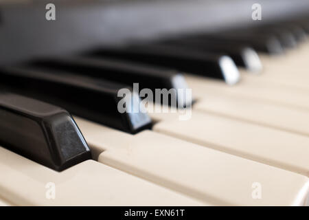 Close up of piano les touches du clavier Banque D'Images