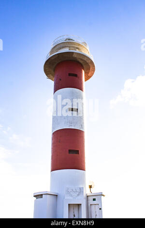 Le phare de Fuencaliente de La Palma, Espagne. Banque D'Images