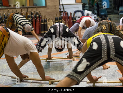 Le sport traditionnel de Zurkhaneh, Ispahan, Kashan, Iran Province Banque D'Images