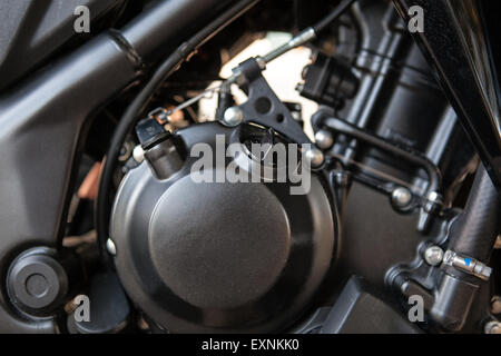 C'est close up de moto, moteur. Banque D'Images