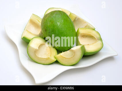 Mangues pakistanaises vertes pour Mango Pickle. Banque D'Images