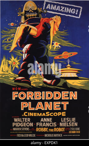 1950 UK Planète interdite affiche de film Banque D'Images